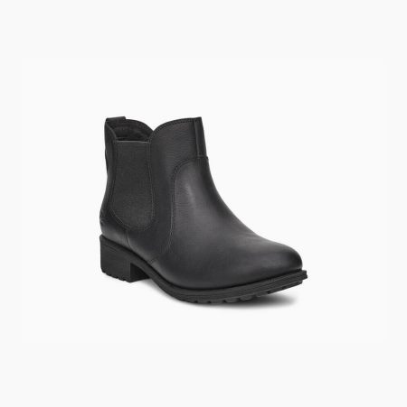 UGG Bonham III Black Chelsea Boots for Women (QLDA14602)